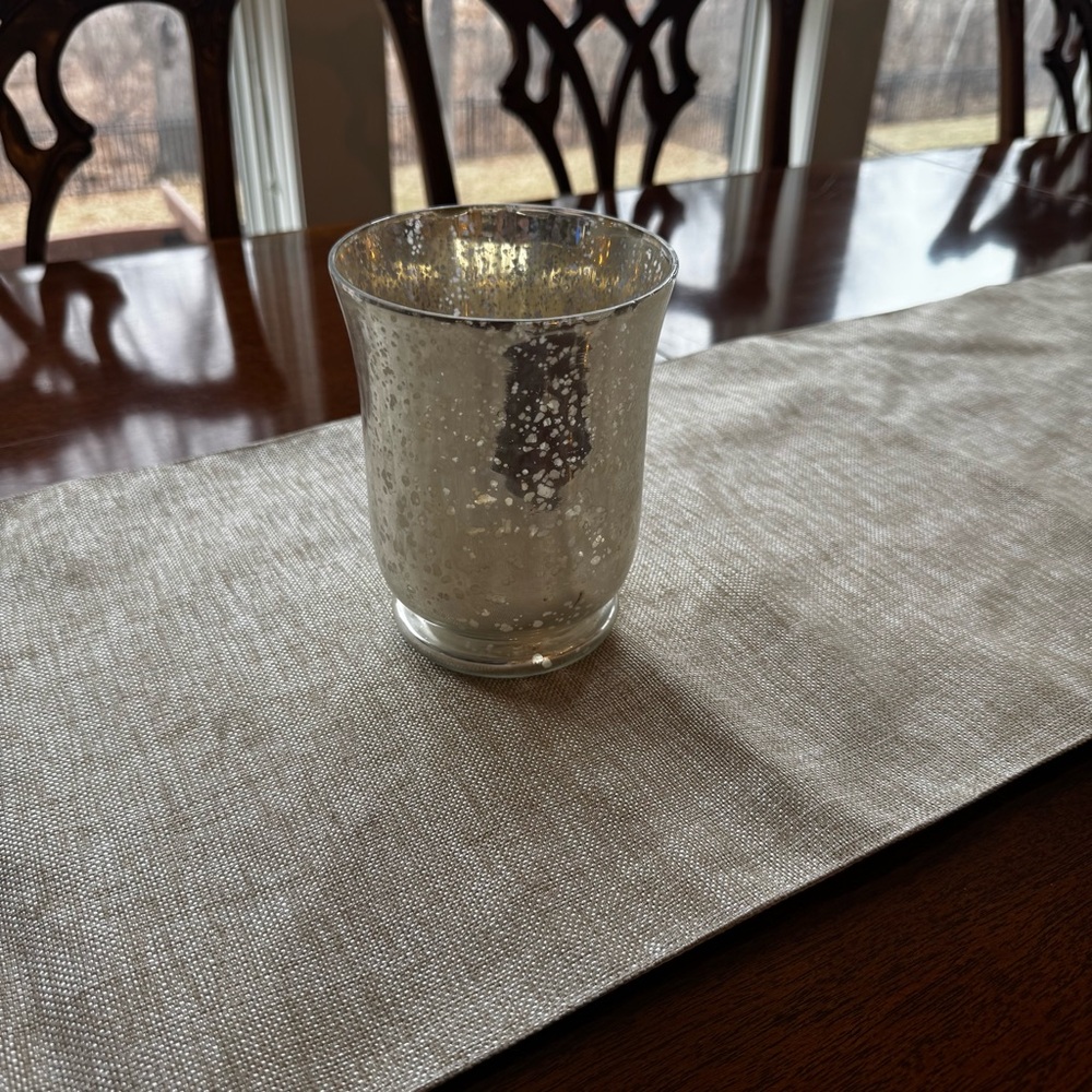 Mercury Glass Vase  - Silver